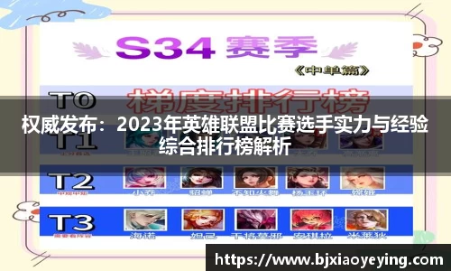 权威发布：2023年英雄联盟比赛选手实力与经验综合排行榜解析